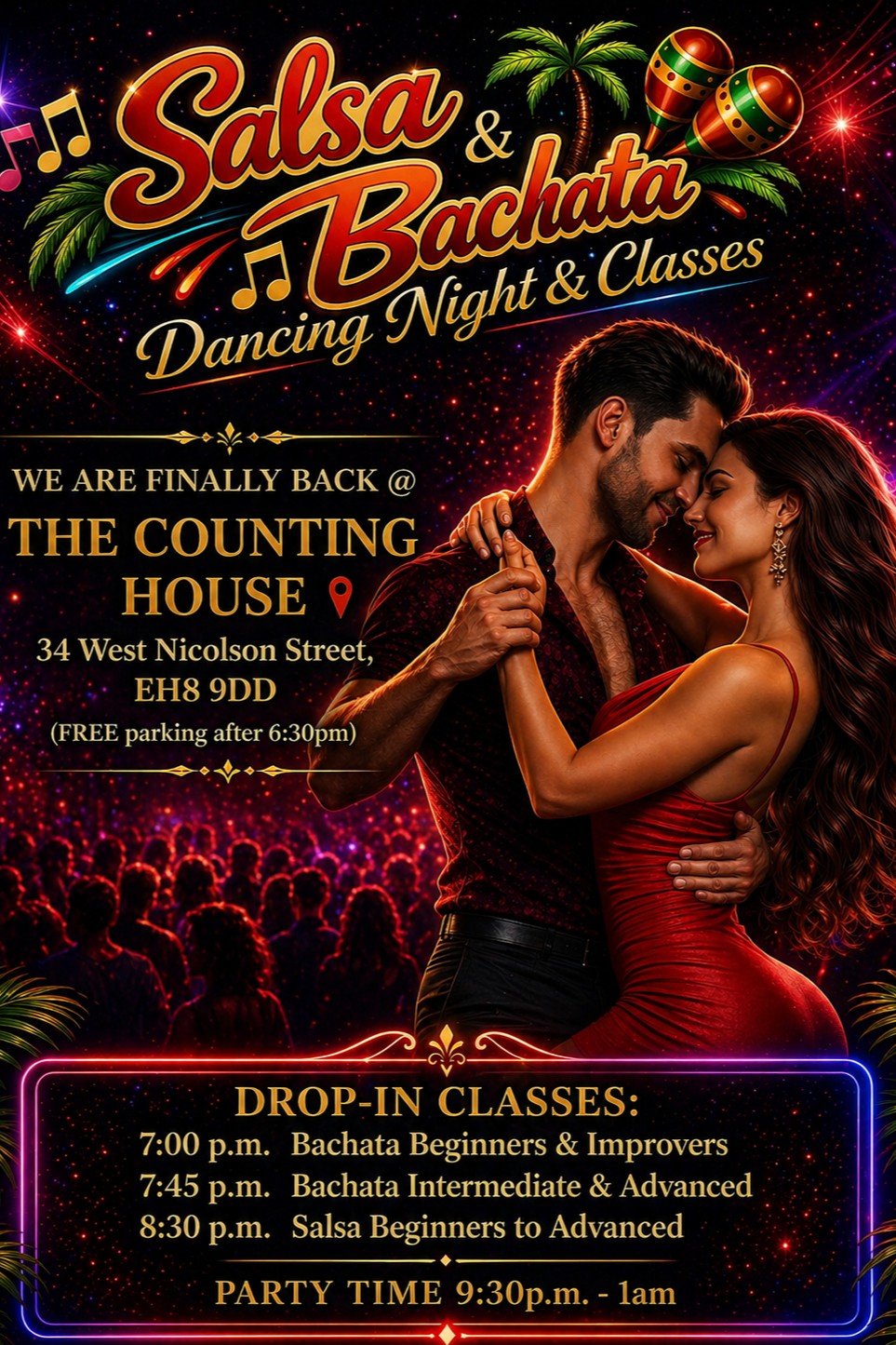 This Friday (100% Salsa Room) + (100% Bachata Room)