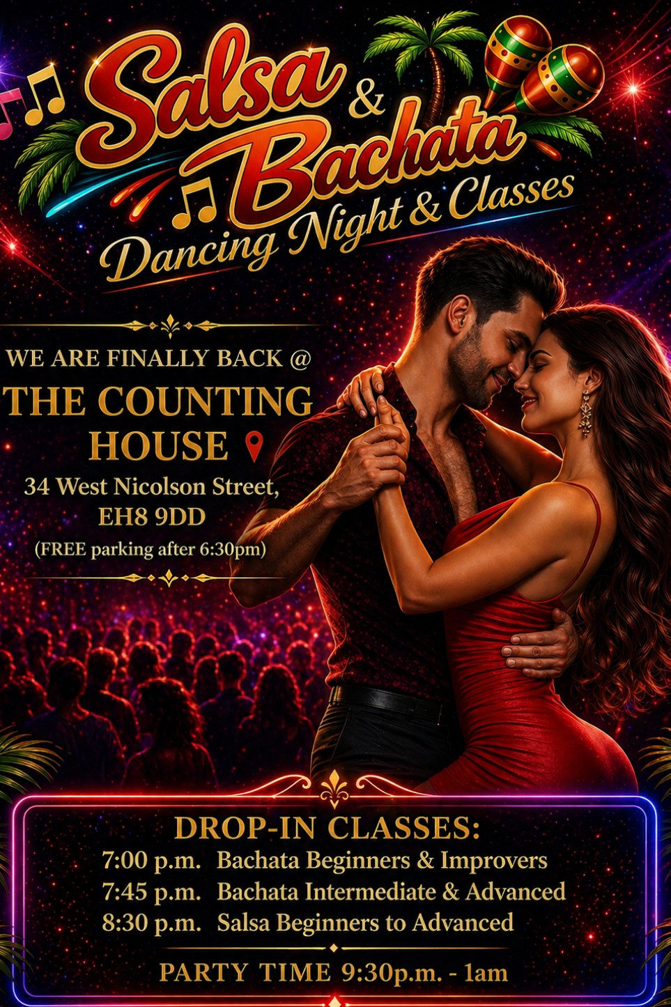 This Friday (100% Salsa Room) + (100% Bachata Room)