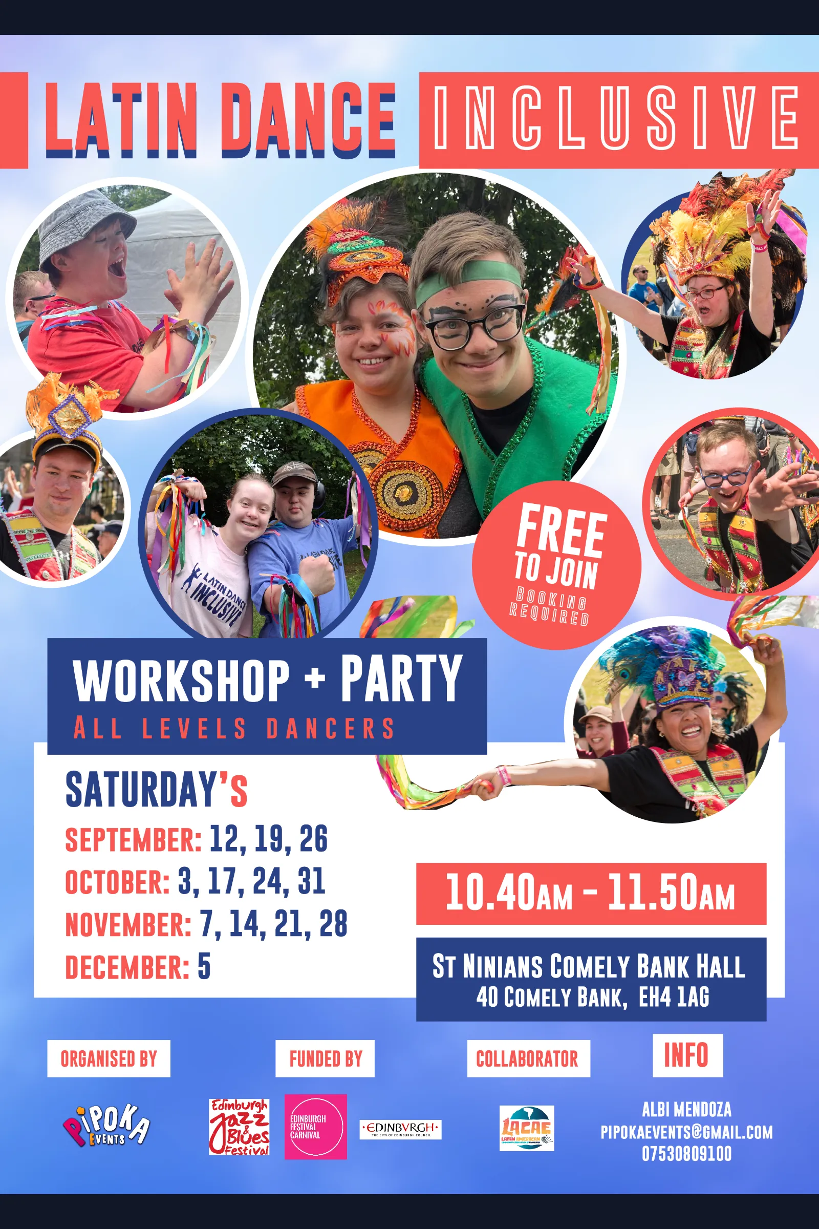 Latin Dance Inclusive - Let's keep dancing 2026 - Getting ready for Edinburgh Carnival