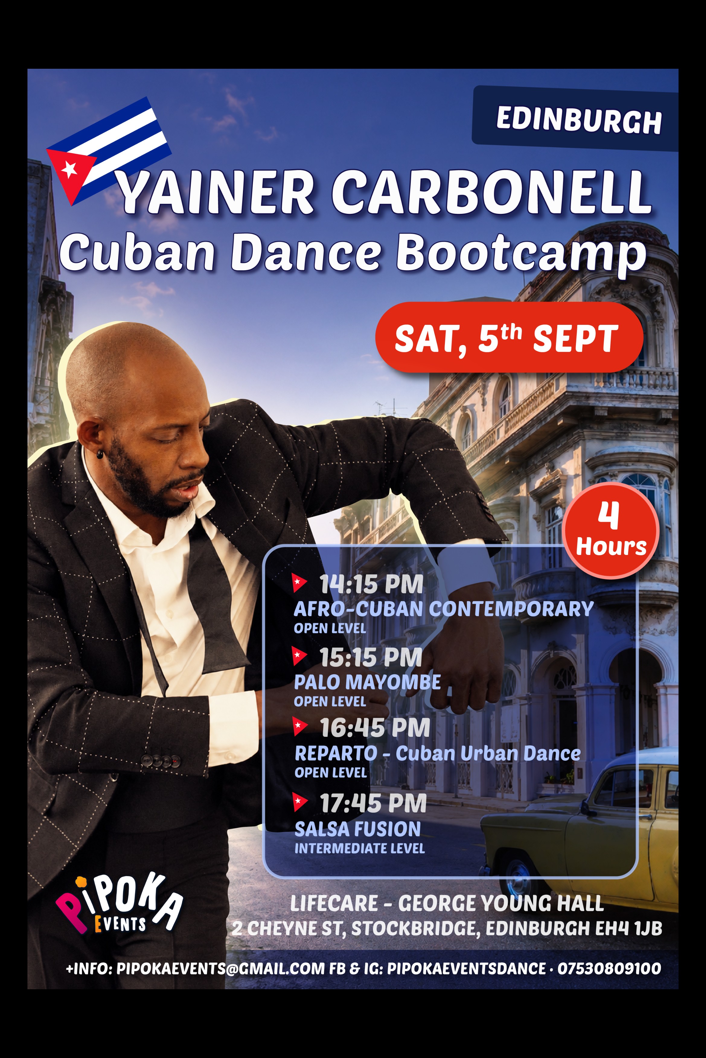 Cuban Dance Bootcamp with Yainer Carbonell